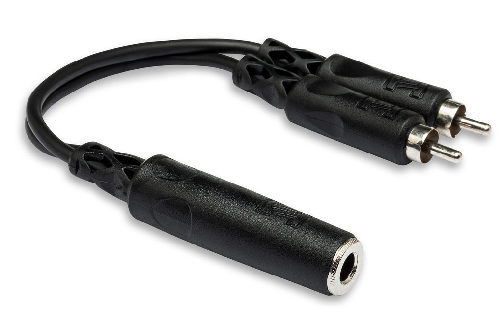 Y Cable, 1/4 in TSF to Dual RCA - Full