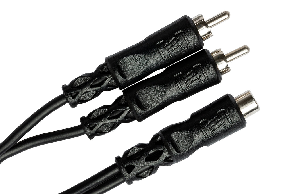 Y Cable, RCAF to Dual RCA - Angle