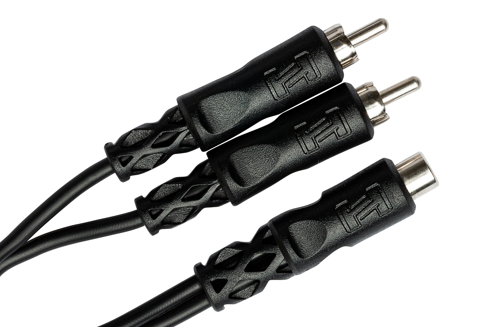 Y Cable, RCAF to Dual RCA - Angle
