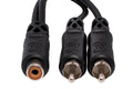 Y Cable, RCAF to Dual RCA - Front