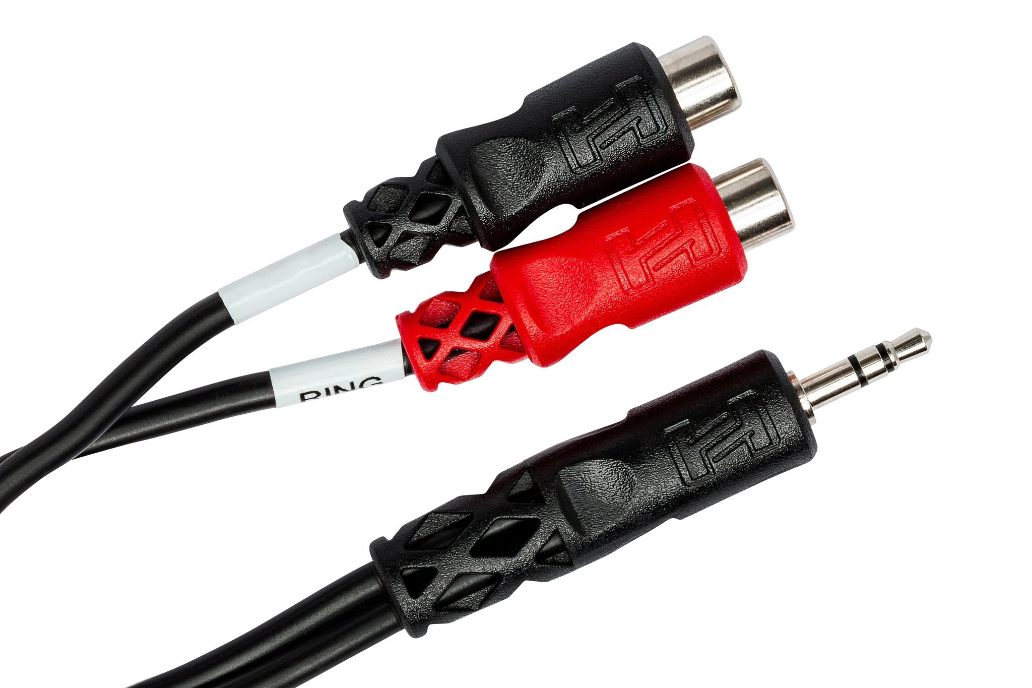 Stereo Breakout, 3.5 mm TRS to Dual RCAF - Angle