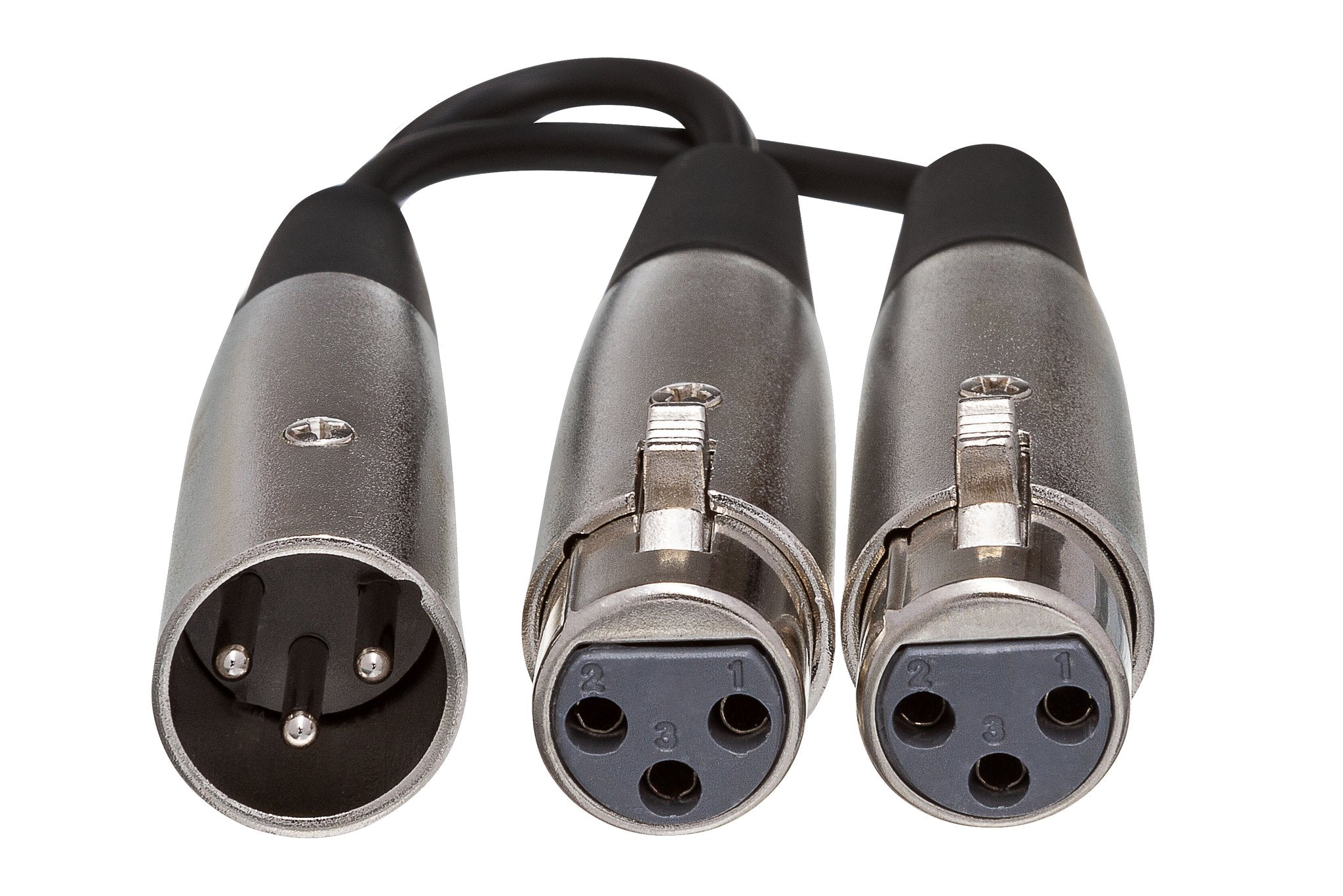 Y Cable, Dual XLR3F to XLR3M - Front