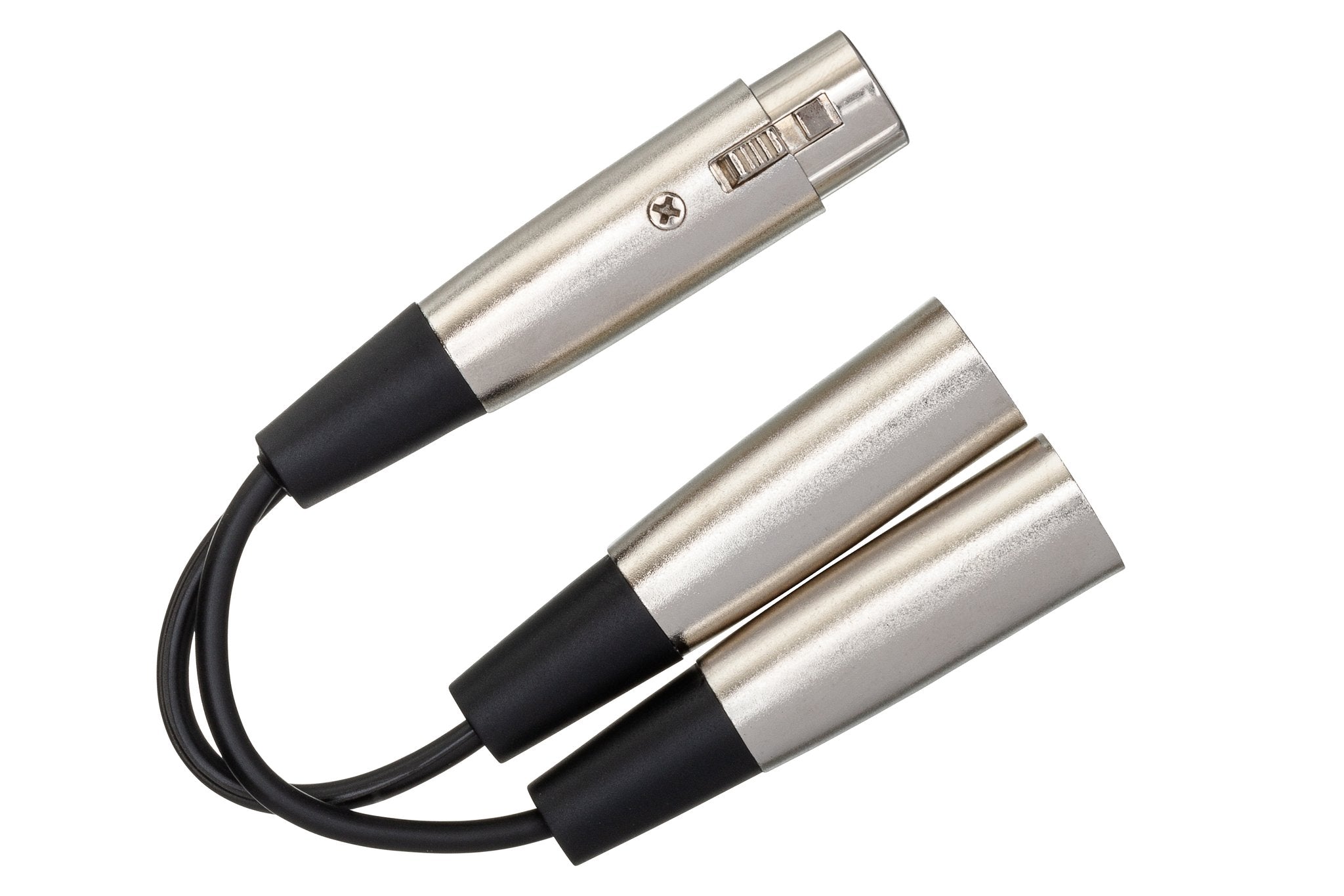 Y Cable, XLR3F to Dual XLR3M - Angle
