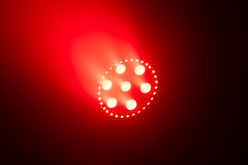 LP-8R  7x 8W Quad (RGBW) w/ RGB Ring Par