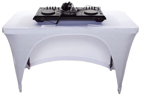 Scrim King SS-TBL-401W (4ft White table cover, open back)