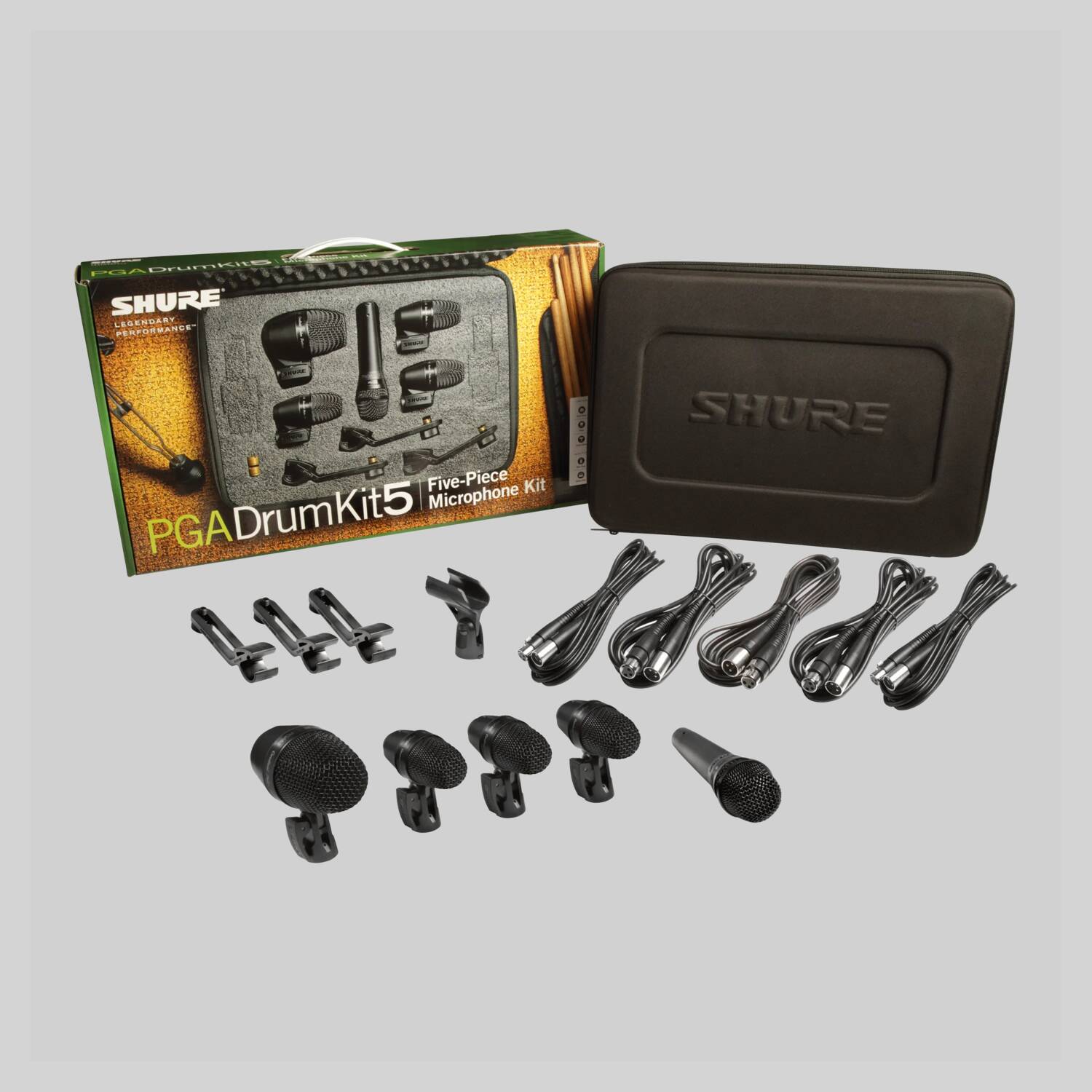 PGADRUMKIT5 - PGADRUMKIT5 Drum Microphone Kit