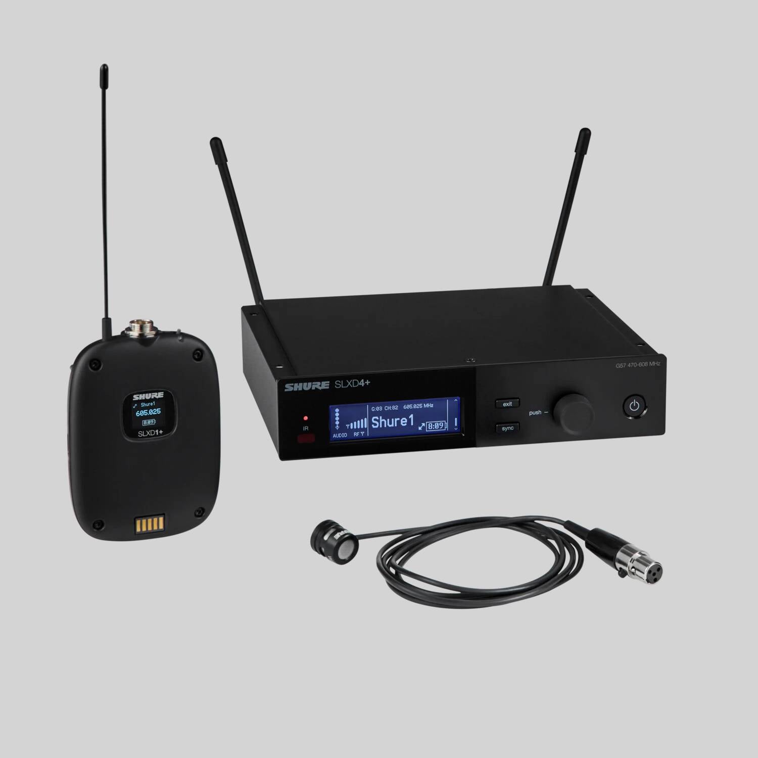 SLXD14+/85M - Digital Wireless Bodypack System with WL185m Low-Profile Cardioid Lavalier Microphone