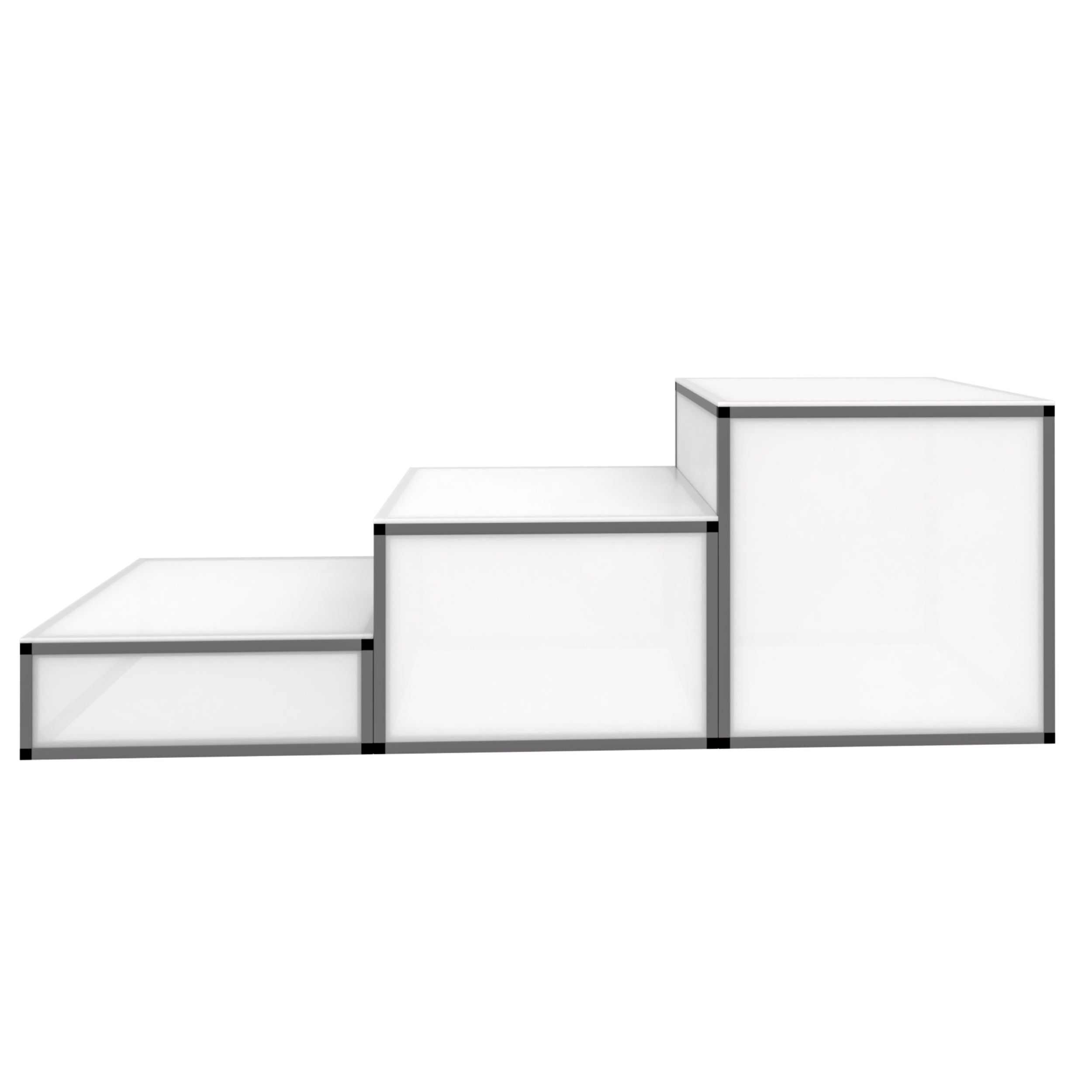 Trophy Winners ProX LUMOStage™ Modular Illuminated Acrylic Stage Platform System with Interlocking Cube Section