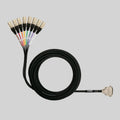DB25-XLRM - 8 Channel DB25 to XLR Male Audio Snake, 25 ft.