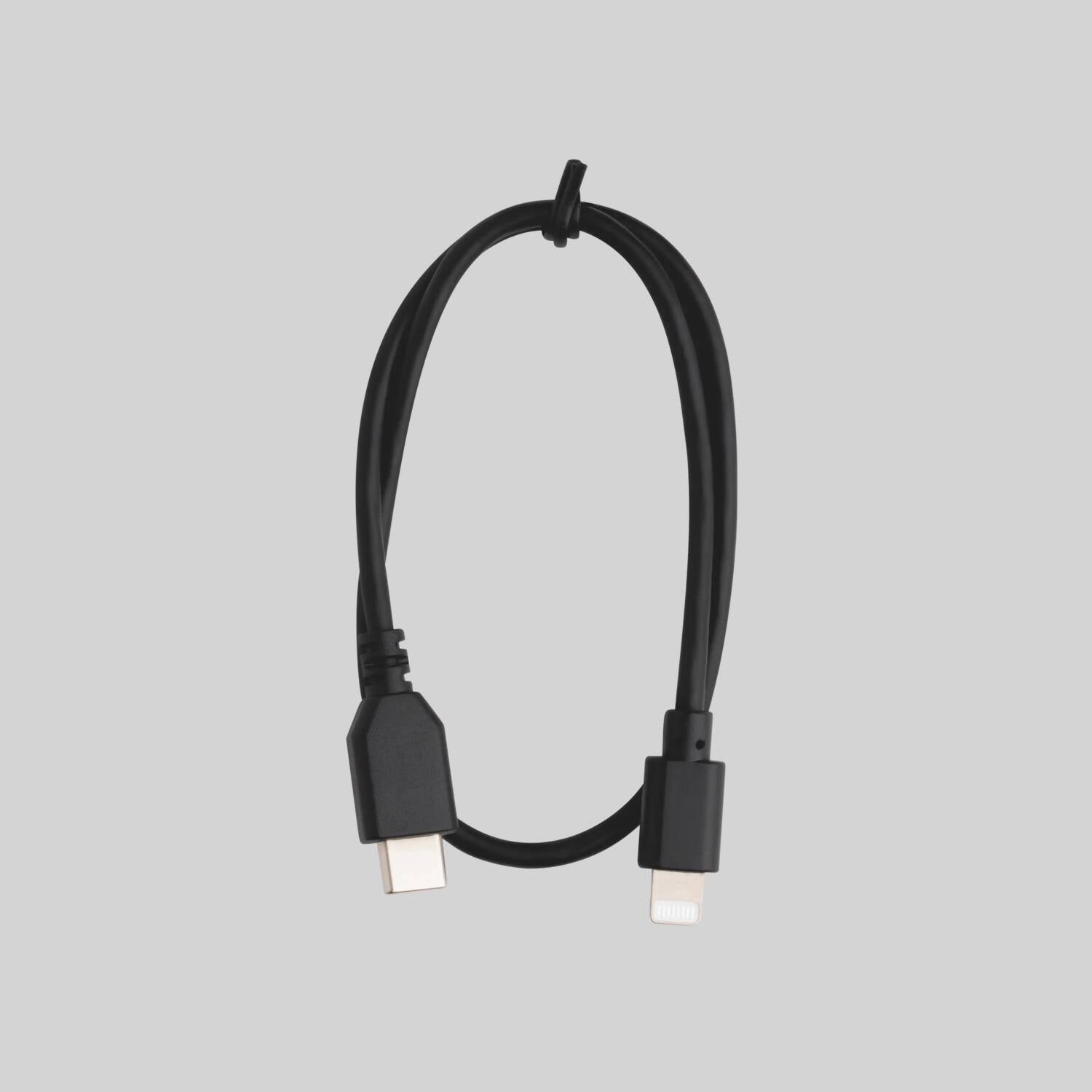 USB-C - Lightning Cable - USB-C to Lightning cable. 15" in length. Data transfer cable for using and updating MoveMic products with iOS devices.