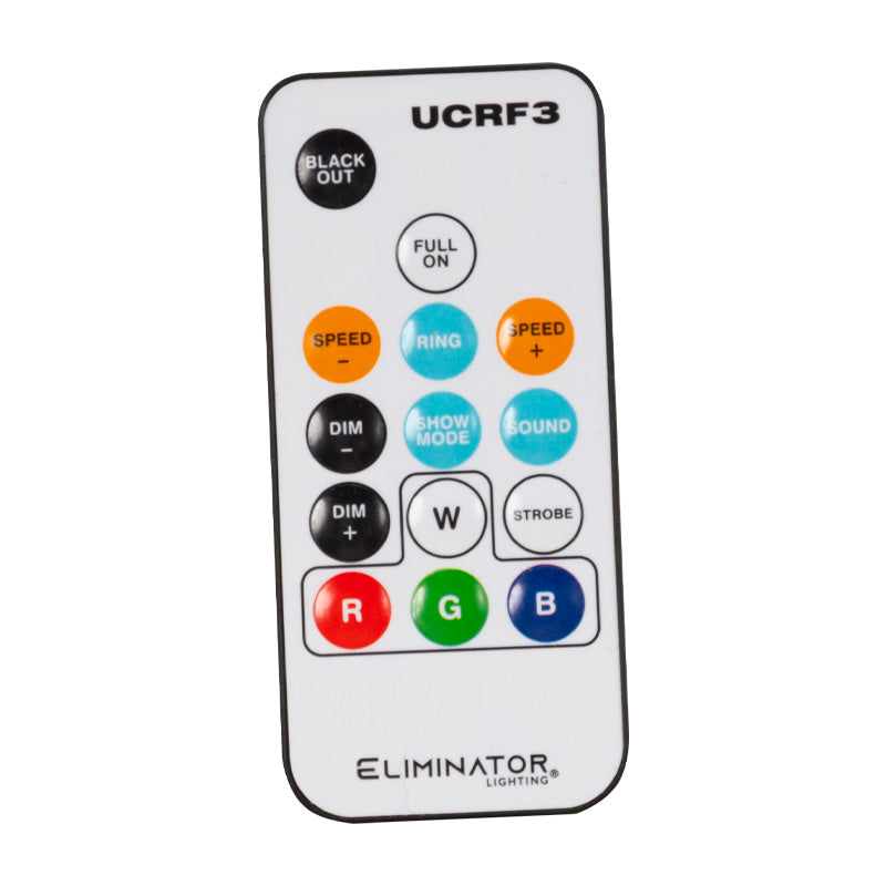 LP-8R  7x 8W Quad (RGBW) w/ RGB Ring Par