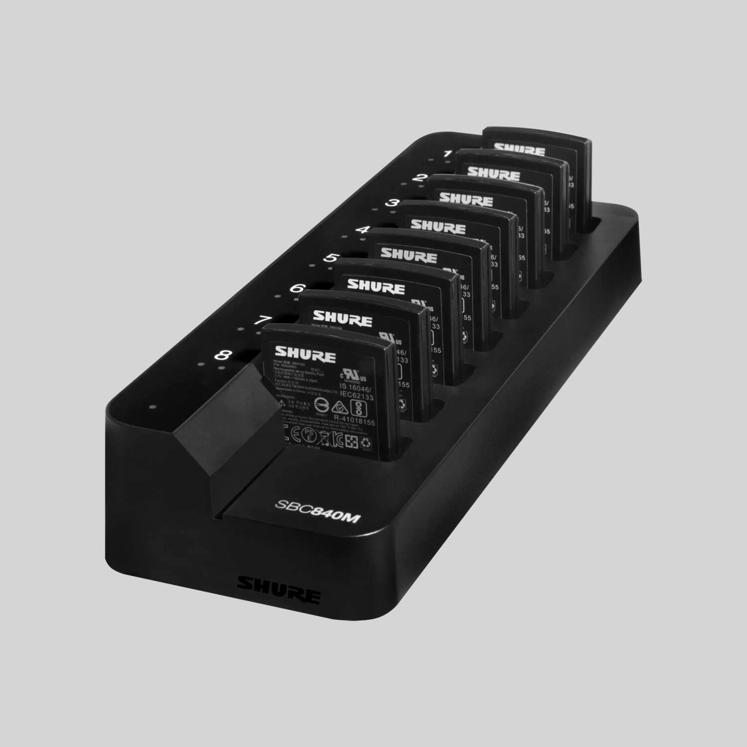 SBC840M - Eight-bay networked charger for SB910M batteries