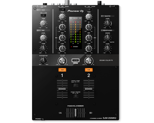 DJM-250MK2 2-channel DJ mixer with independent channel filter