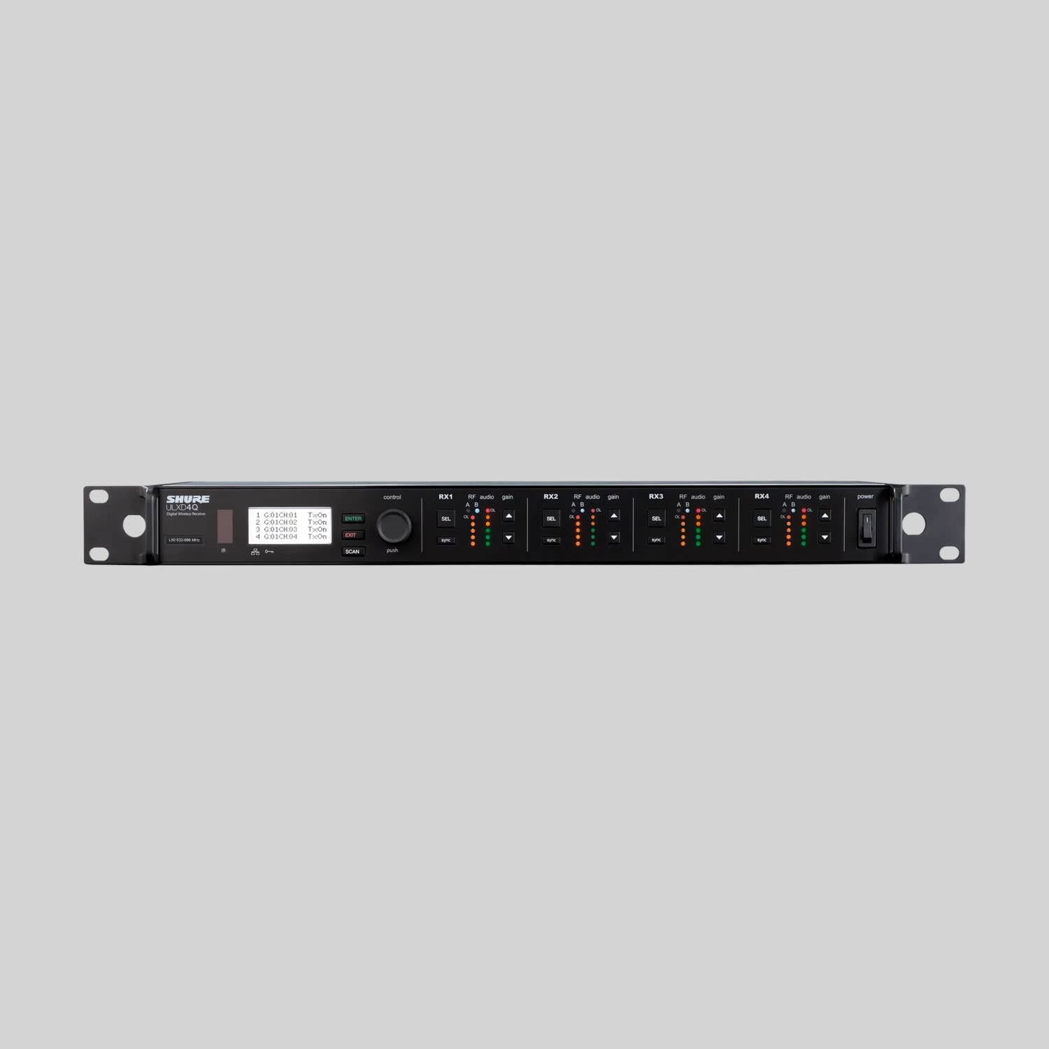 ULXD4Q - Quad-Channel Digital Wireless Receiver
