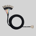 DB25-XLRF - 8 Channel DB25 to XLR Female Audio Snake, 25 ft.