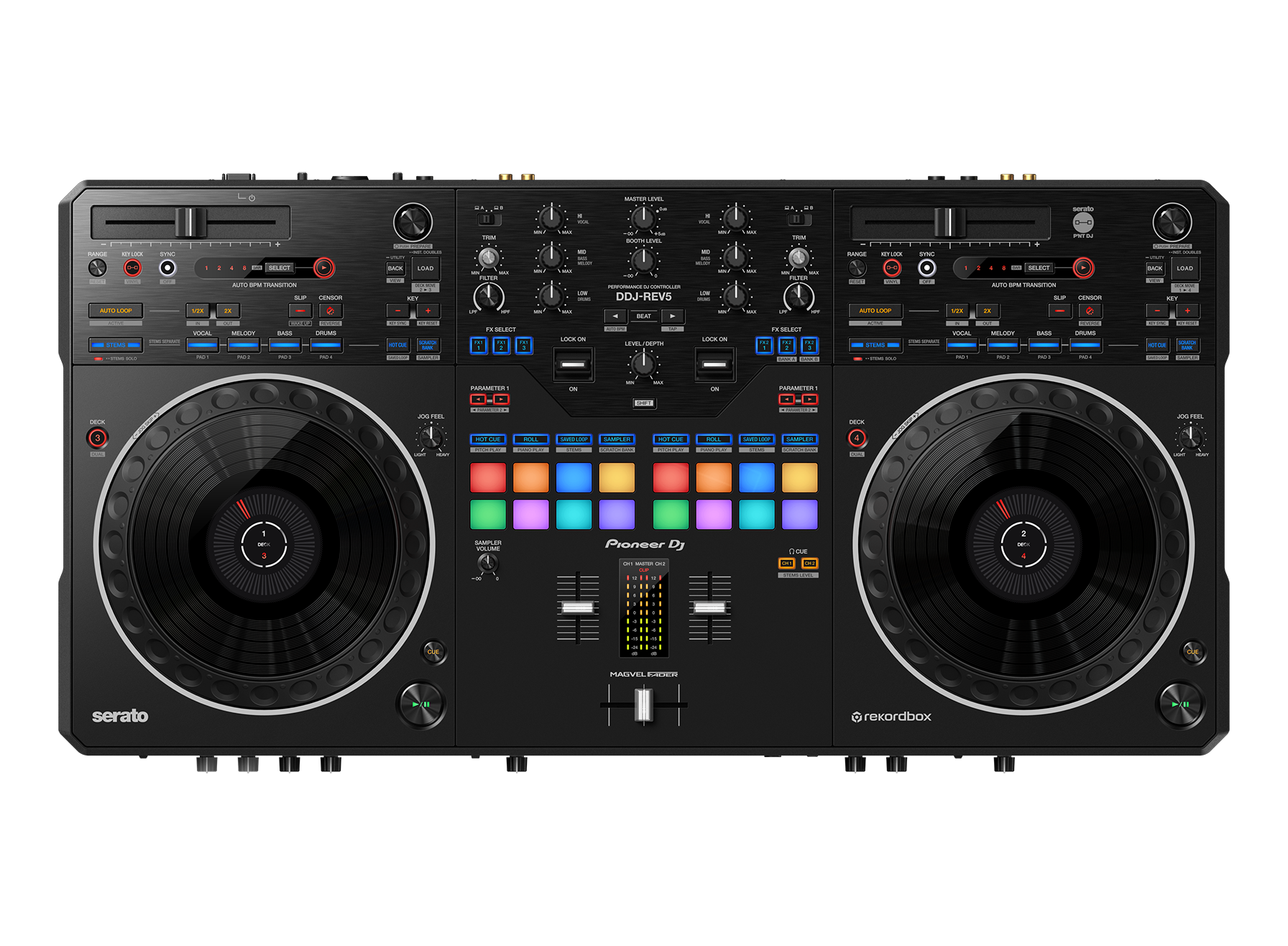 DDJ-REV5 Scratch-style 2-channel performance DJ controller