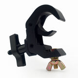 T-C12H-BLK Self-Locking M10 Clamp w/ Big Wing for 2" Truss Tube Capacity 330 lbs. — Aluminum
