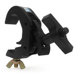 T-C12H-BLK Self-Locking M10 Clamp w/ Big Wing for 2" Truss Tube Capacity 330 lbs. — Aluminum