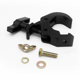 T-C12H-BLK Self-Locking M10 Clamp w/ Big Wing for 2" Truss Tube Capacity 330 lbs. — Aluminum