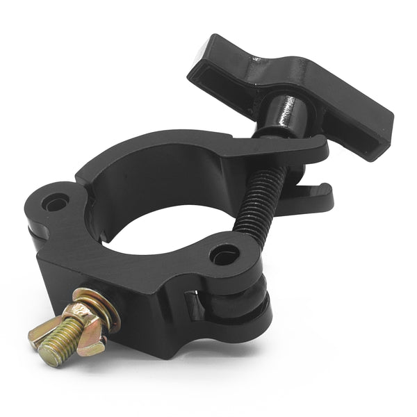 T-C4SH-BLK Slim O-Clamp with Big Wing Knob fits 1.5-2.0 in Tube Capacity 661 LBS M10 Bolt — Aluminum