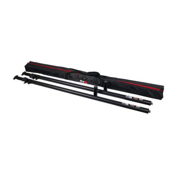 Set of 2 Atlas Telescoping Poles Black 56"–96" Adjustable Height