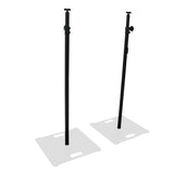 Set of 2 Atlas Telescoping Poles Black 56"–96" Adjustable Height