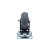 Single Gray 5" Wheel Polyurethane Swivel Industrial Grade Locking Caster