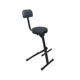 Portable Folding AV Operator DJ Keyboard Drum Height Adjustable Throne Chair with 13 in. Velvet Padded Cushion