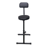 Portable Folding AV Operator DJ Keyboard Drum Height Adjustable Throne Chair with 13 in. Velvet Padded Cushion