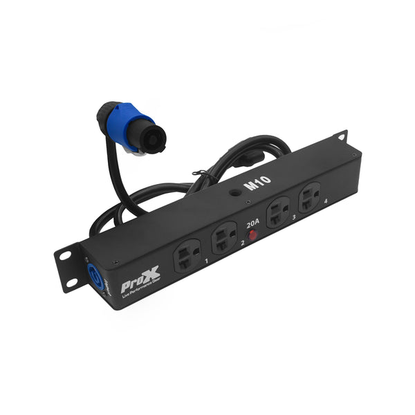 ProX Power Center 4-Outlet Edison Power Strip Edison Nema 5-20R