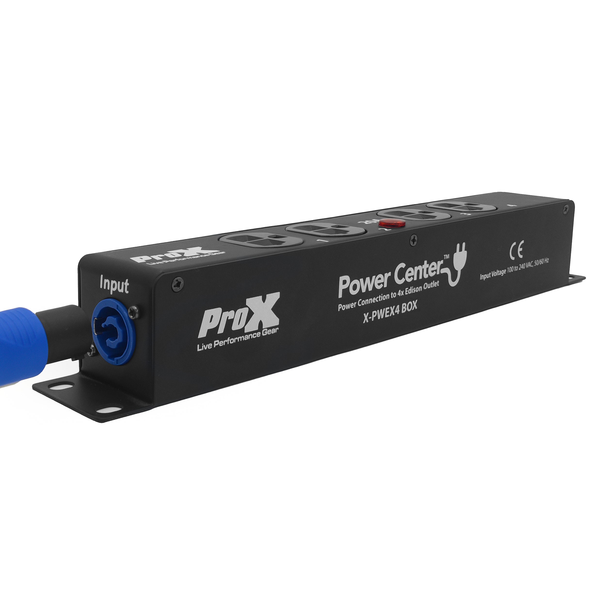 ProX Power Center 4-Outlet Edison Power Strip Edison Nema 5-20R