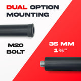 Deluxe 20-inch Subwoofer Speaker Pole w/ M20 Threaded Mount 1 3/8 In. Adapter Cap
