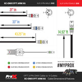 17FT 1 to 6 Outlet 3PIN DMX CABLE High Performance