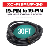 Power Distribution 30Ft 19 Pin Male to Female 12 AWG Extension Cable