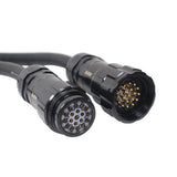 Power Distribution 30Ft 19 Pin Male to Female 12 AWG Extension Cable