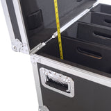 Par Can Universal Utility Case 4" Wheels Will Hold 4 of 12" x12" Large or 8 of 12" x 5.5" Slim LED Par Lights