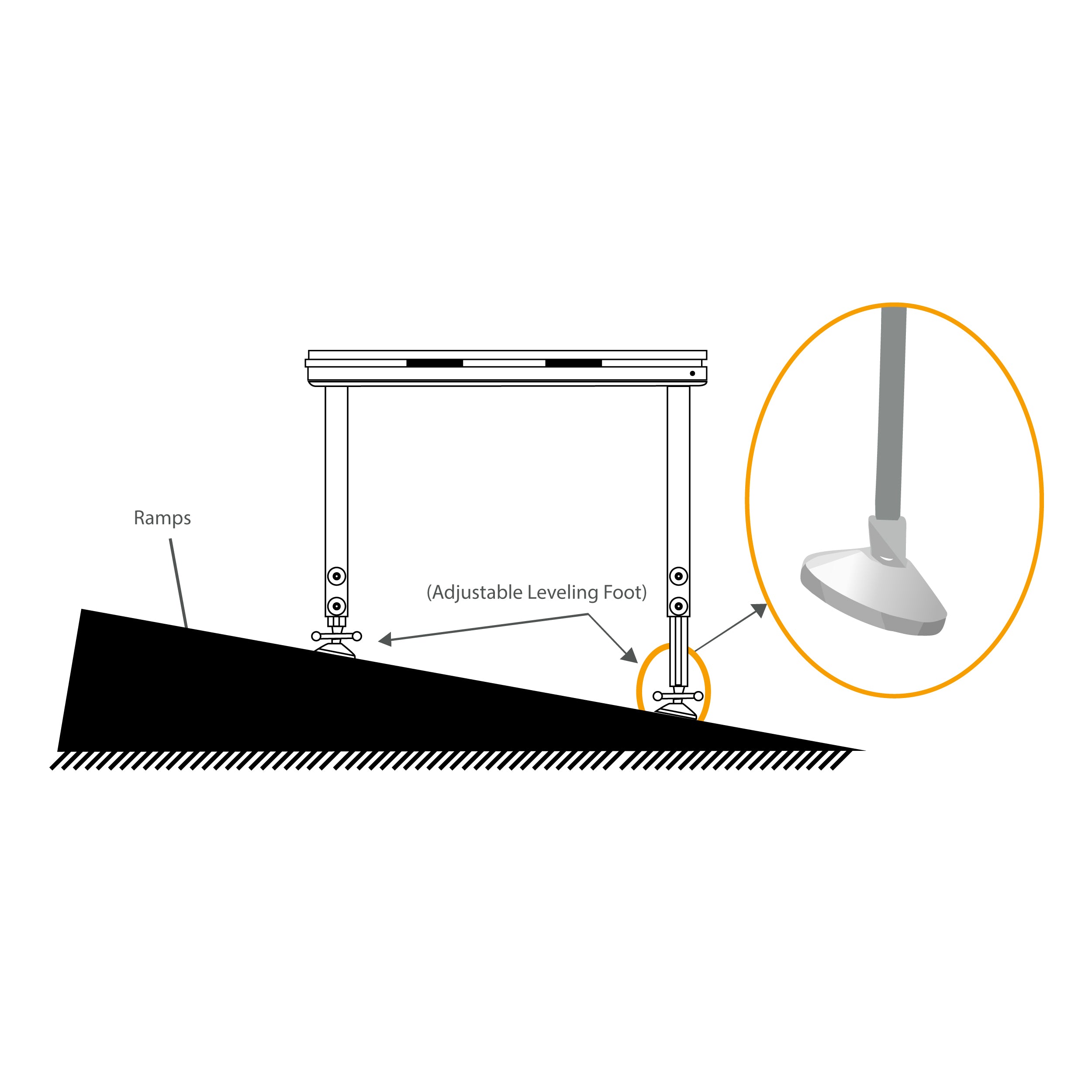 StageQ 12x16ft Portable Stage Platform Package with 6 Decks Event Staging System 28-48" Height