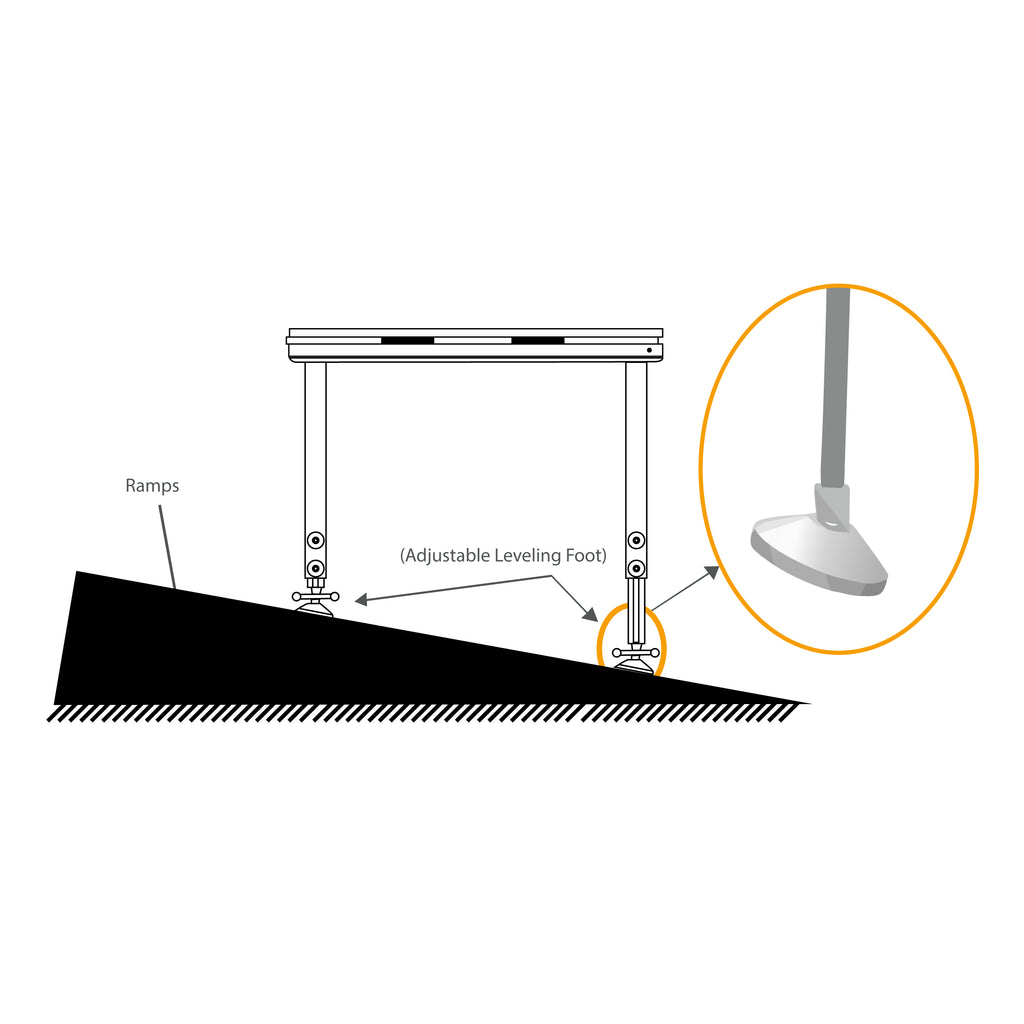 StageQ 12x8ft Portable Stage Platform Package with 3 Decks Event Staging System 28-48" Height