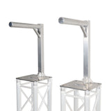 Set of 2 Inverted Lighting Mount Top Plates with 24"H and 16"L, 2" OD Arm