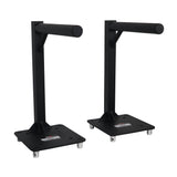 Set of 2 Inverted Lighting Mount Top Plates with 24"H and 16"L, 2" OD Arm in Black