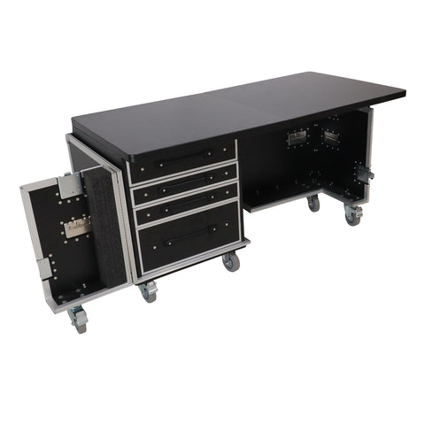 Mobile Office Foldable Pro Desk Flight case Workstation 60x30