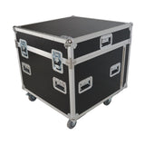 Mobile Office Foldable Pro Desk Flight case Workstation 60x30" Table Top, Drawer and Wheels
