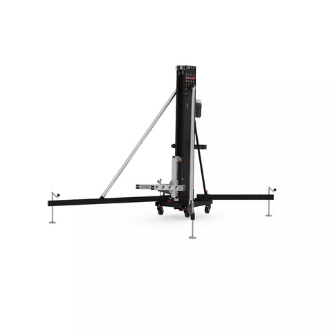 FANTEK Front Loading Lifting Tower w/ Line Array Adapter & Hanging Ring — 16 ft 518 lbs Capacity Max