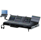 Flight case for Yamaha Rivage PM5 CS-R5 Audio Console Mixer with Doghouse and Wheels by Santosom