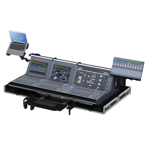 Flight case for Yamaha Rivage PM7 CSD-R7 PM10 CS-R10 Audio Console Mixer with Doghouse and Wheels by Santosom