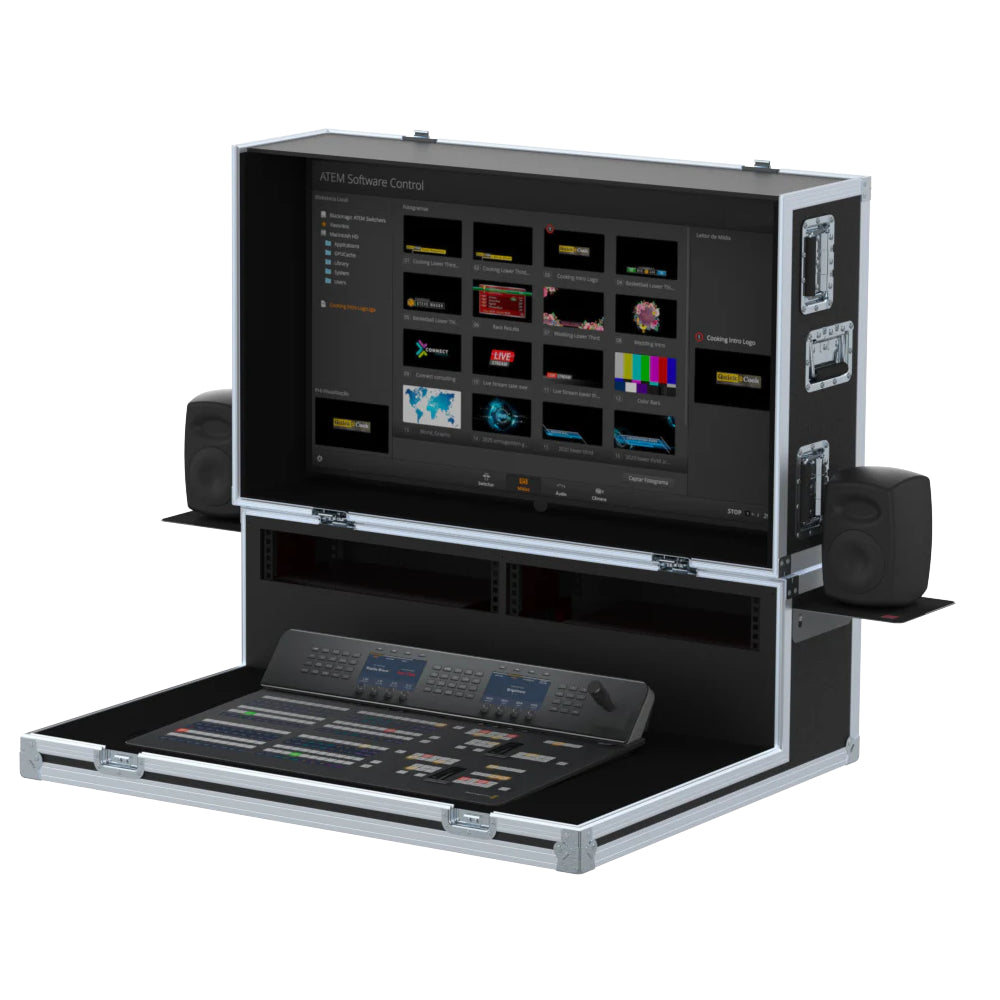 Video Controller Flight case, Production mixer BlackMagic ATEM 2ME + Monitor by Santosom