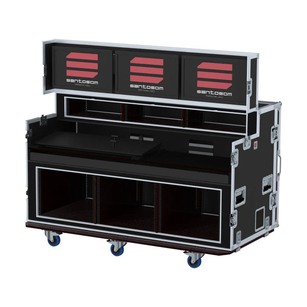 Flight Case for Tricaster TC1 3 Screens 3U + 8U by Santosom