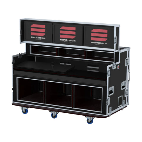 Flight Case for Tricaster TC1 3 Screens 3U + 8U by Santosom