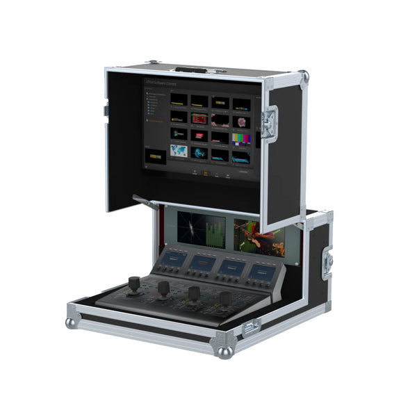Video Controller Flight Case for Blackmagic ATEM 1 M/E Camera Control Panel 3U + 6U by Santosom