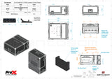 Video Controller Flight Case for Blackmagic ATEM 1 M/E Camera Control Panel 3U + 6U by Santosom